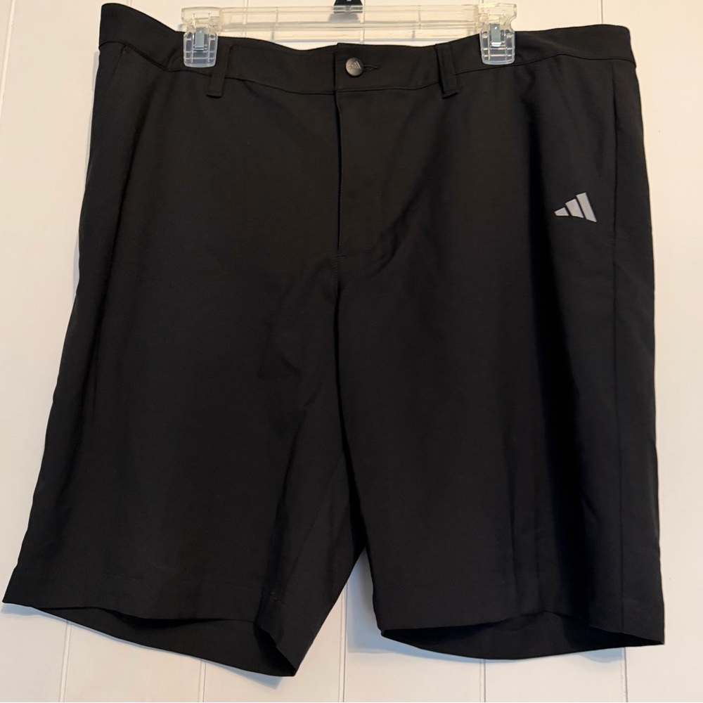 Adidas Black Men's Track Shorts with Branded Waist Tag